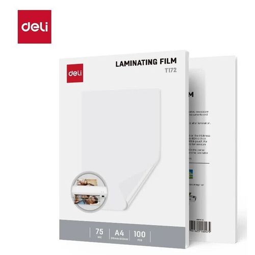 купить Плёнка для ламинирования Deli DLET172, A4, 75мkм, 100 листов в Кишинёве 