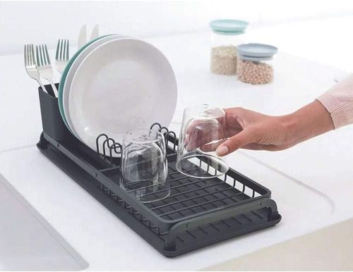 cumpără Uscator pentru vase Brabantia 11 72 68 Dish Drying Rack Dark Grey, Compact în Chișinău 