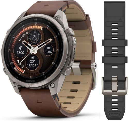 купить Смарт часы Garmin Fenix 9 Pro, 47mm, inReach,Ti/Ltr bd,WhCExc (010-04336-41) в Кишинёве 