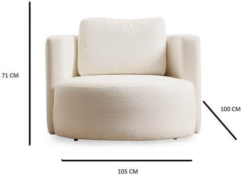cumpără Fotoliu Trendy Crema Asos-Aripa în Chișinău 