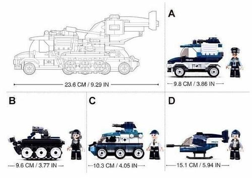 cumpără Set de construcție Sluban B0760 POLICE 4 INTO 1 în Chișinău 
