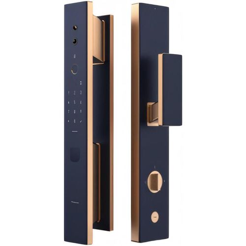 cumpără Lacat inteligent Aqara Smart Cat Eye Lock S100, золото с голубым (ZNMS22LM) în Chișinău 