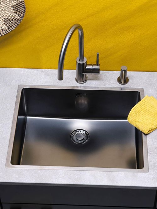 купить Смеситель кухонный Reginox R38932 Cano Gun Metal II в Кишинёве 