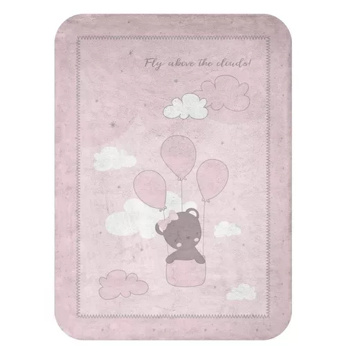 cumpără Lenjerie de pat pentru copii Kikka Boo 31103020159 Paturica super moale Dream Big Pink, 80/110 cm în Chișinău 