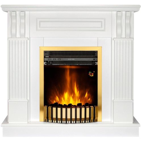 купить Камин электрический ArtFlame Veronix & Gala Gold, 1000x1050x300mm, Alb в Кишинёве 