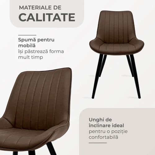 купить Стул Bruno Leonard Royal Brown в Кишинёве 