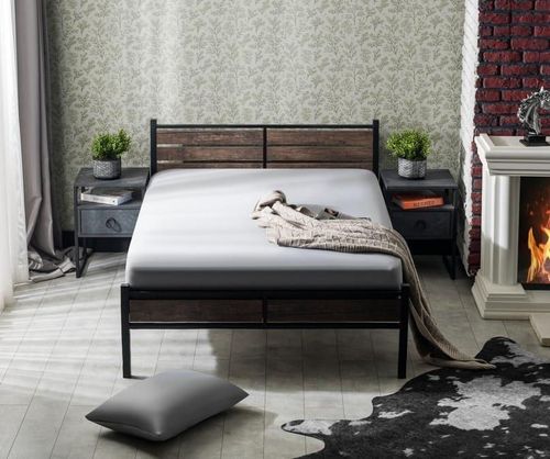 cumpără Pat Evger K-300 160x200cm Black Wood (без матраса) în Chișinău 