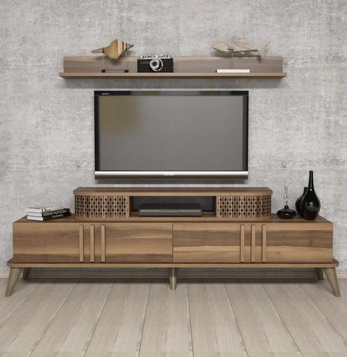cumpără Comodă TV Trendy Eylul, Nuc 168x51x39cm în Chișinău 