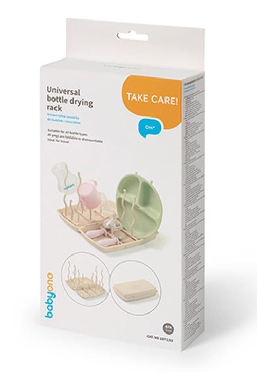купить Сушка для бутылочек BabyOno 1071/03 Suport pentru uscarea biberoane si sticlute bej в Кишинёве 