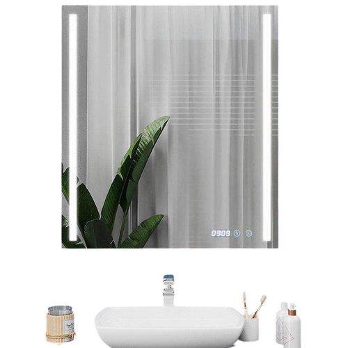 купить Зеркало для ванной Bayro Sigma 500x800 LED touch подогрев, часы, термометр в Кишинёве 