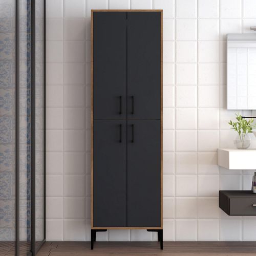 cumpără Dulap penal Trendy Berlin A-Nuc, Antracit 60x200x35cm, multifunctionala (GTR006632) în Chișinău 