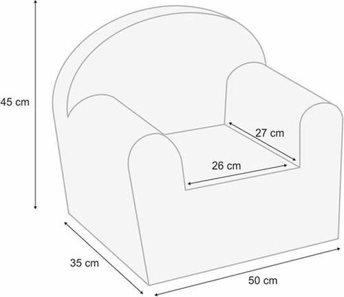 cumpără Set de mobilier pentru copii Albero Mio KL Кресло Velvet V105 în Chișinău 