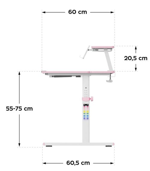 cumpără Masă de birou Mark Adler Biurko Study 4.7 PINK în Chișinău 