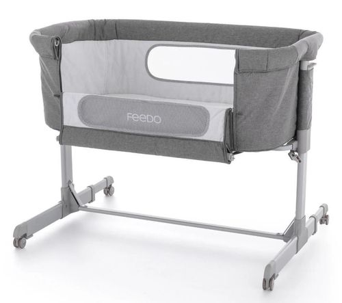 cumpără Leagăn Feedo 925112 Patut co-sleeper pliabil 2in1 Gri în Chișinău 