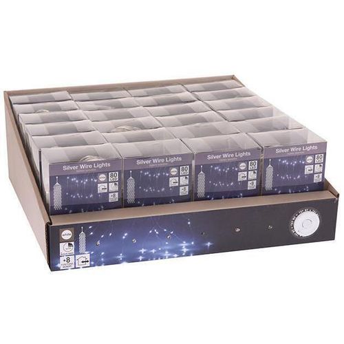 купить Гирлянда Promstore 45911 Огни новогодние Каскад 80microLED белый, 8m, 3xAA, 8реж в Кишинёве 