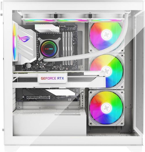 купить Корпус для ПК Xilence X818.W.ARGB Xilent White Gleam, ATX Case, without PSU в Кишинёве 
