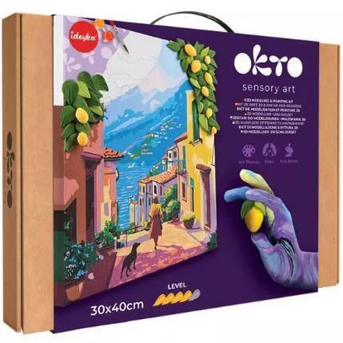 cumpără Set de creație Okto 30011 3D Pictură pe numere cu plastilină ușoară 30×40сm, Corgi stilat în Chișinău 