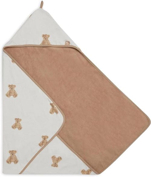 купить Аксессуар для купания Jollein 534-836-66095 Prosop cu gluga Teddy Bear GOTS, 75x75cm в Кишинёве 