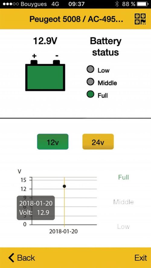 купить Измерительный прибор GYS 024212 беспроводной монитор аккумуляторных батарей в Кишинёве 
