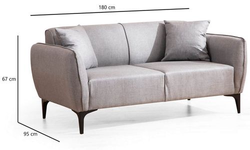 купить Диван Trendy Belissimo Gri (2 locuri) в Кишинёве 