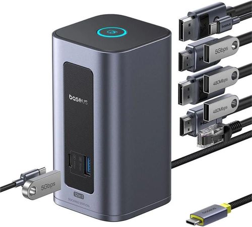 купить Переходник для IT Baseus B0114400 100W Spacemate RD1 Air, Space Grey в Кишинёве 
