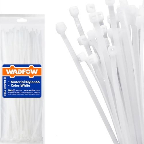 cumpără Set de unelte de mână Wadfow WTE350090 Coliere plastic 9x500mm, alb (100buc) în Chișinău 