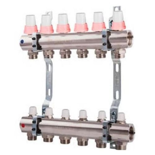 cumpără Set distribuitor MPN Colector cu debimetre 1" cu 3 circ. Ø3/4" în Chișinău 