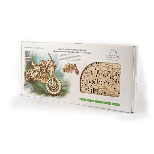 cumpără Set de construcție Ugears 48215 Motocicleta scrambler UGR-10 cu atas în Chișinău 
