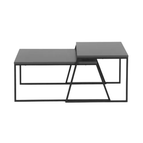 cumpără Măsuţă cafea Trendy Pal Orta Sehpa, Antracit 88x45x55cm, set în Chișinău 