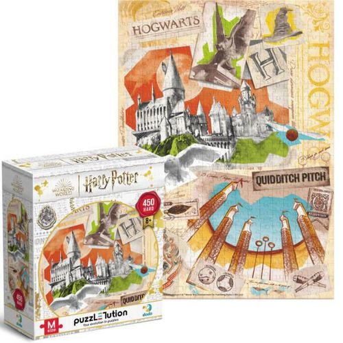 cumpără Puzzle Dodo 200503 Puzzle Hogwarts și terenul de Quidditch, seria Harry Potter, 450el în Chișinău 