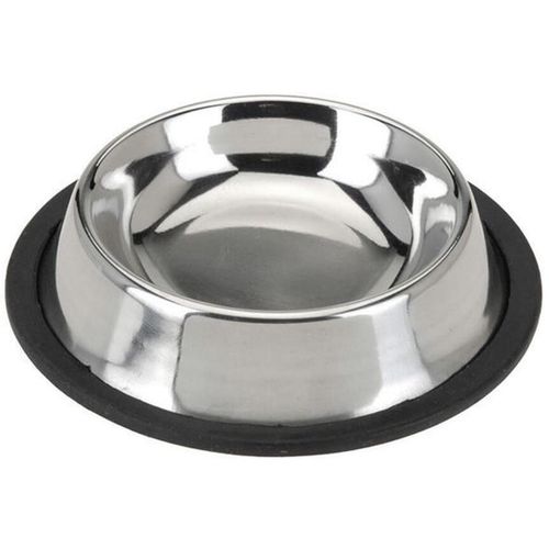 купить Миска для собак и кошек Promstore 44581 Миска для животных 0.18l, 15cm, резиновое дно, металл в Кишинёве 