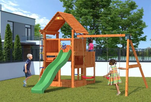 cumpără Teren de joacă Fungoo BIG LEADER MOVE RED teak painted în Chișinău 