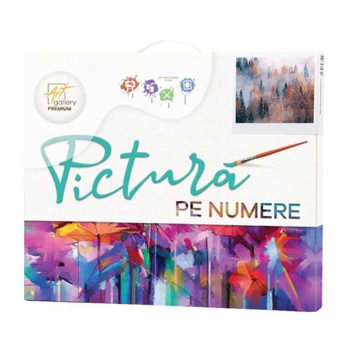 cumpără Tablou pe numere Art Gallery GX39737 Ceata in padurea de toamna 40x50cm în Chișinău 