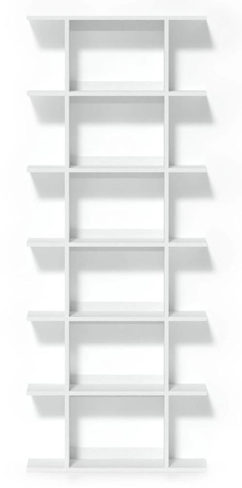 купить Офисный стеллаж Fabrik Home Nr.7 Pablo (800x2030x330) Белый ясень в Кишинёве 