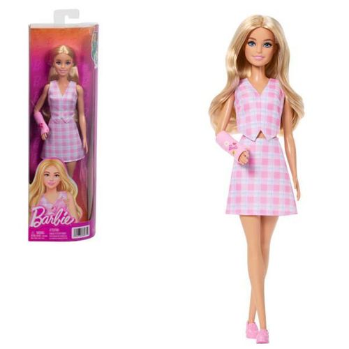 купить Кукла Barbie JJN56 Fashionista cu ghips roz la braț в Кишинёве 