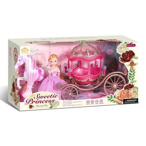 купить Кукла Essa 146A Set Prințesa cu cal și careta в Кишинёве 