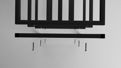 купить Полка для обуви Nex Home Pantofar 3 nivele, metal, max.150kg, 100x32x52cm, 27 Graphite в Кишинёве 