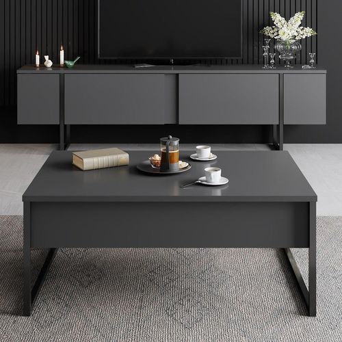 купить Журнальный столик Hanah Home Luxe Anthracite Black в Кишинёве 