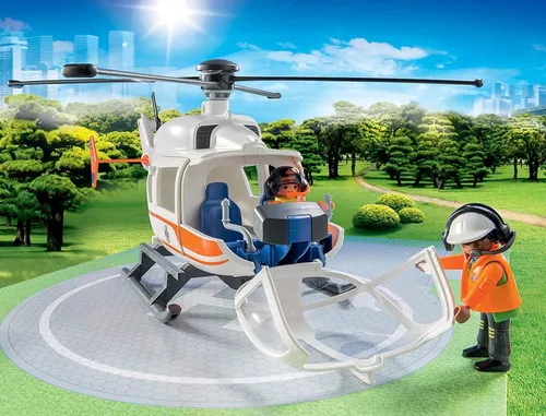 cumpără Set de construcție Playmobil PM70048 Rescue Helicopter în Chișinău 