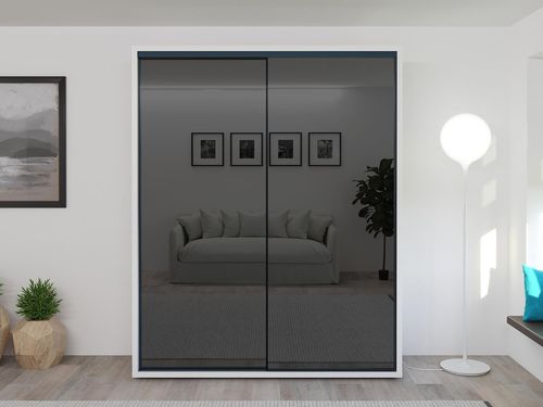 cumpără Dulap Bayro Parma Graphite 1800x2250x600 белый, купе în Chișinău 