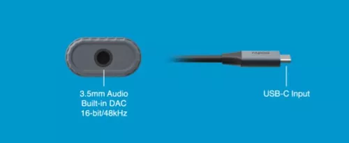 купить Переходник для AV Rapoo 226493 UCA-1012 USB-C ADAPTER, USB-C - 3,5 mm Audio в Кишинёве 