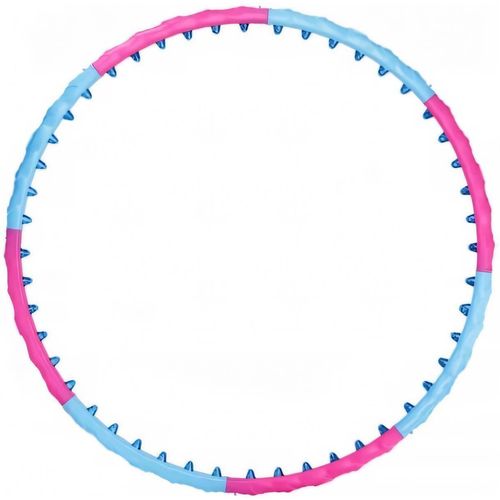 cumpără Echipament de gimnastică Thunder Cerc Hula-Hop cu masaj, D98, 1kg, Pink-Blue (05TS-01-PINKBLUE) în Chișinău 