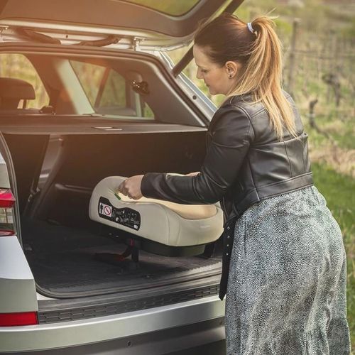 cumpără Scaun auto Petite&Mars 647679 Booster Optimus Pro i-Size Caramel Brown, 125-150 cm în Chișinău 