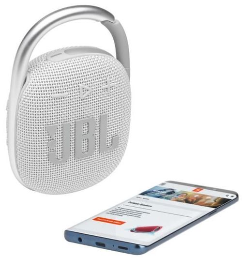 купить Колонка портативная Bluetooth JBL Clip 4 White в Кишинёве 