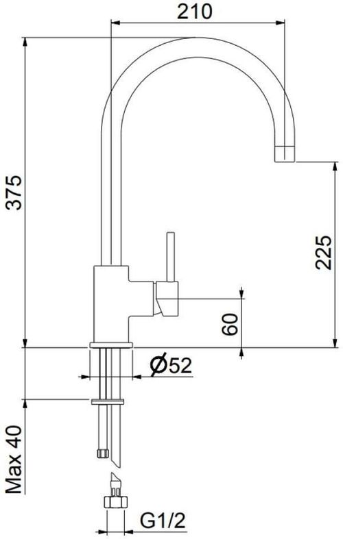 купить Смеситель кухонный Fiore Trieste (306CR9208) в Кишинёве 