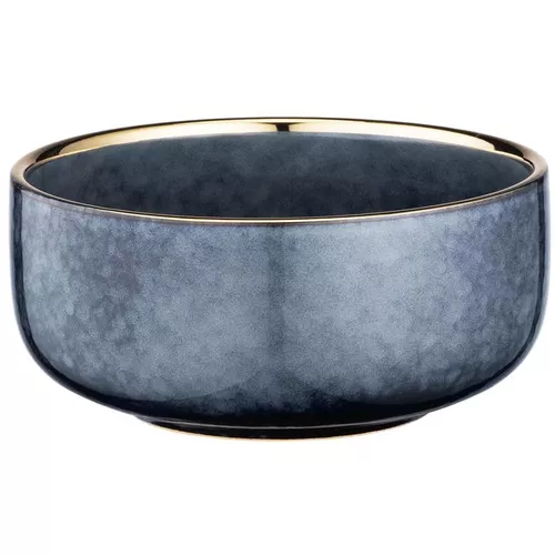 купить Салатница Ardesto AR2915AB Andria, 750 мл, 15.1см, керамика, сине-серый в Кишинёве 