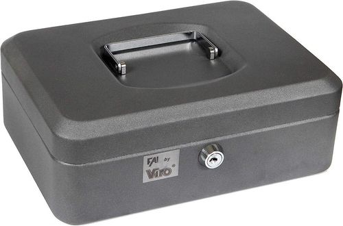 cumpără Cashboxe Viro 5281 Silver (90x250x180) cu cheie, art.03.032 în Chișinău 