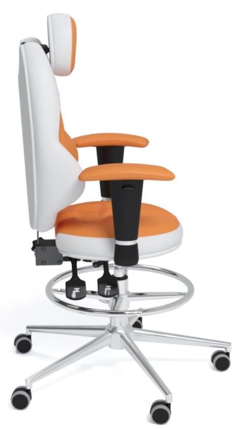 купить Офисное кресло Kulik System Trio Orange Eco в Кишинёве 