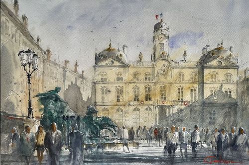 cumpără „Lyon, Place des Terreaux” de Petru Ceban în Chișinău 