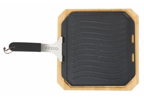 cumpără Tigaie Cozze 90327 din fonta reversibila din fonta cu suport din lemn 33x33cm în Chișinău 